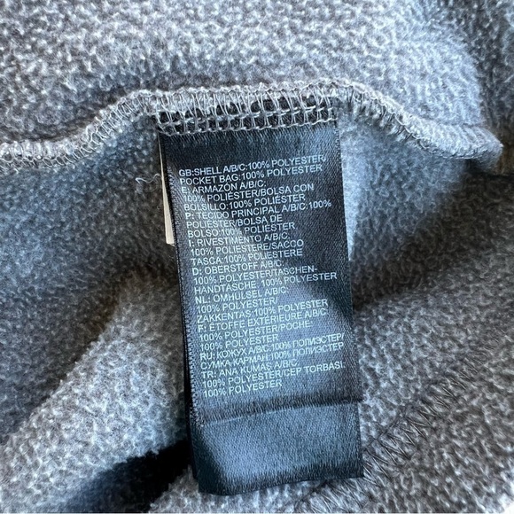 The North Face Burgundy and Gray Denali 1/4 Zip Fleece Jacket Men Size L - Picture 9 of 9